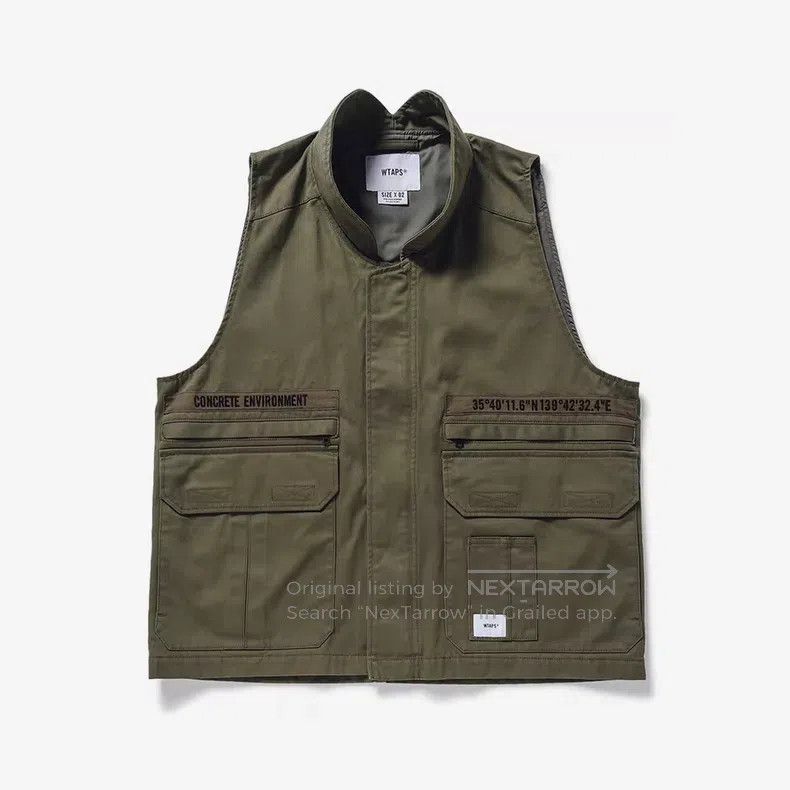 Wtaps Wtaps Military-style utility vest, olive green Size US L / EU 52-54 / 3 - 1 Thumbnail
