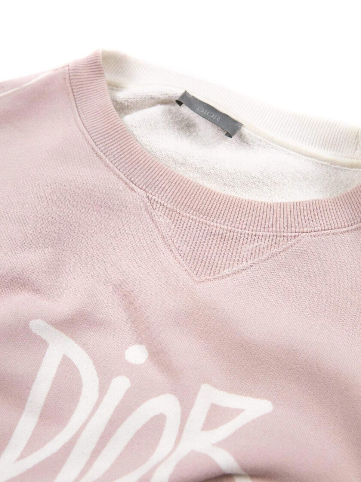 Dior Dior x Stussy Dusty Pink Dyed Sweatshirt Large Size US L / EU 52-54 / 3 - 2 Thumbnail