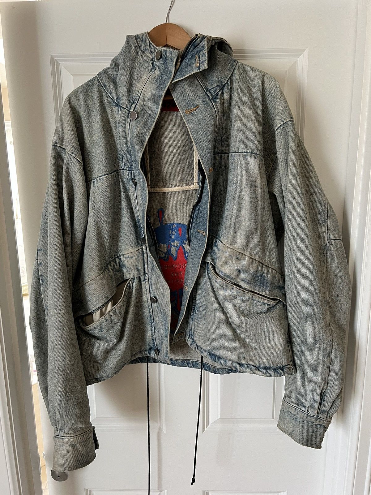 424 discover the earth denim jacket