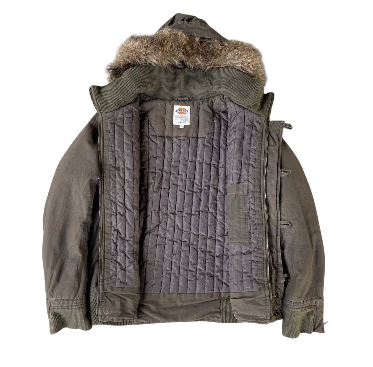 Dickies VINTAGE DICKIES COLD JACKET FUR HOODIE MILITARY GREEN Size US M / EU 48-50 / 2 - 11 Thumbnail