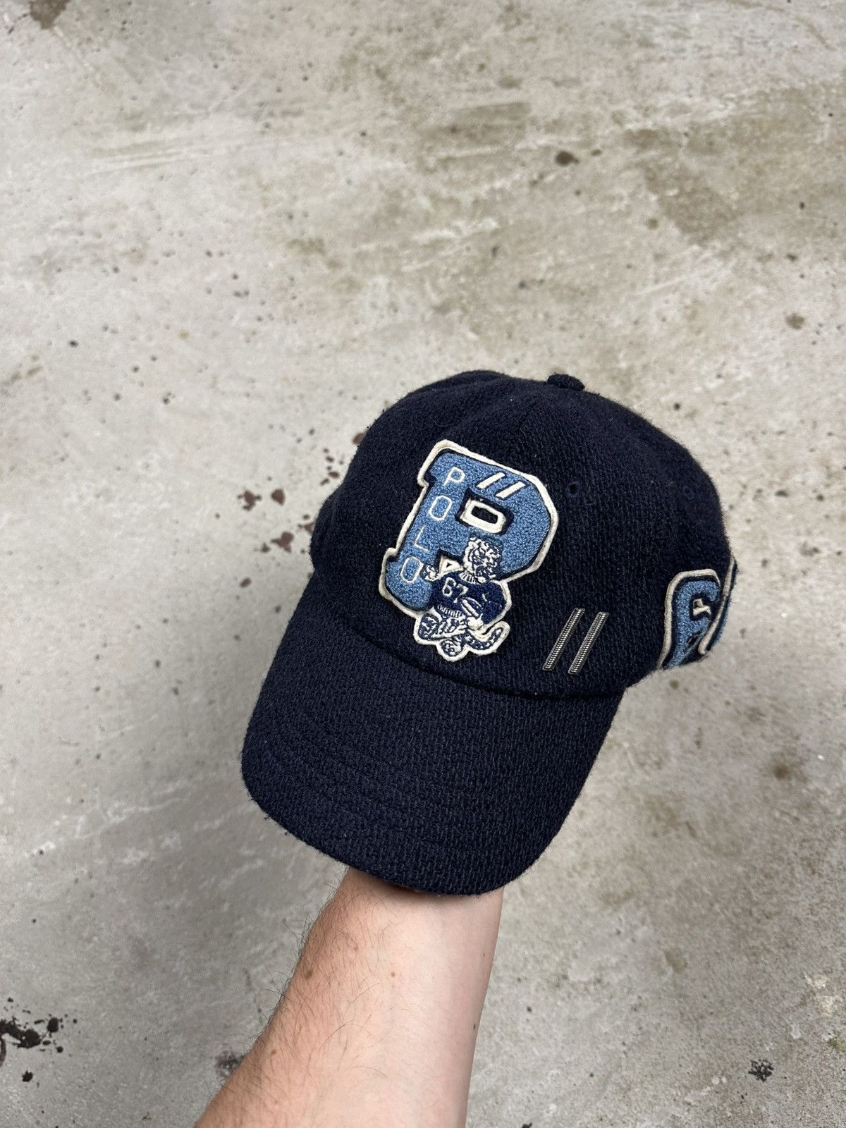 Polo Ralph Lauren Varisty Tiger Patch Letterman Hat Cap