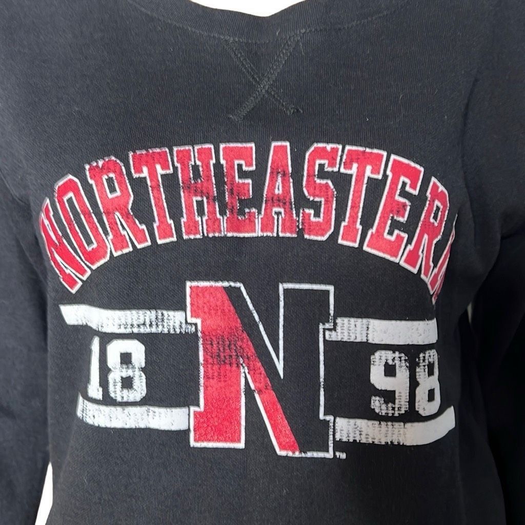 Other Northeastern University Black Fitted Sweatshirt Top (305) Size M / US 6-8 / IT 42-44 - 4 Thumbnail