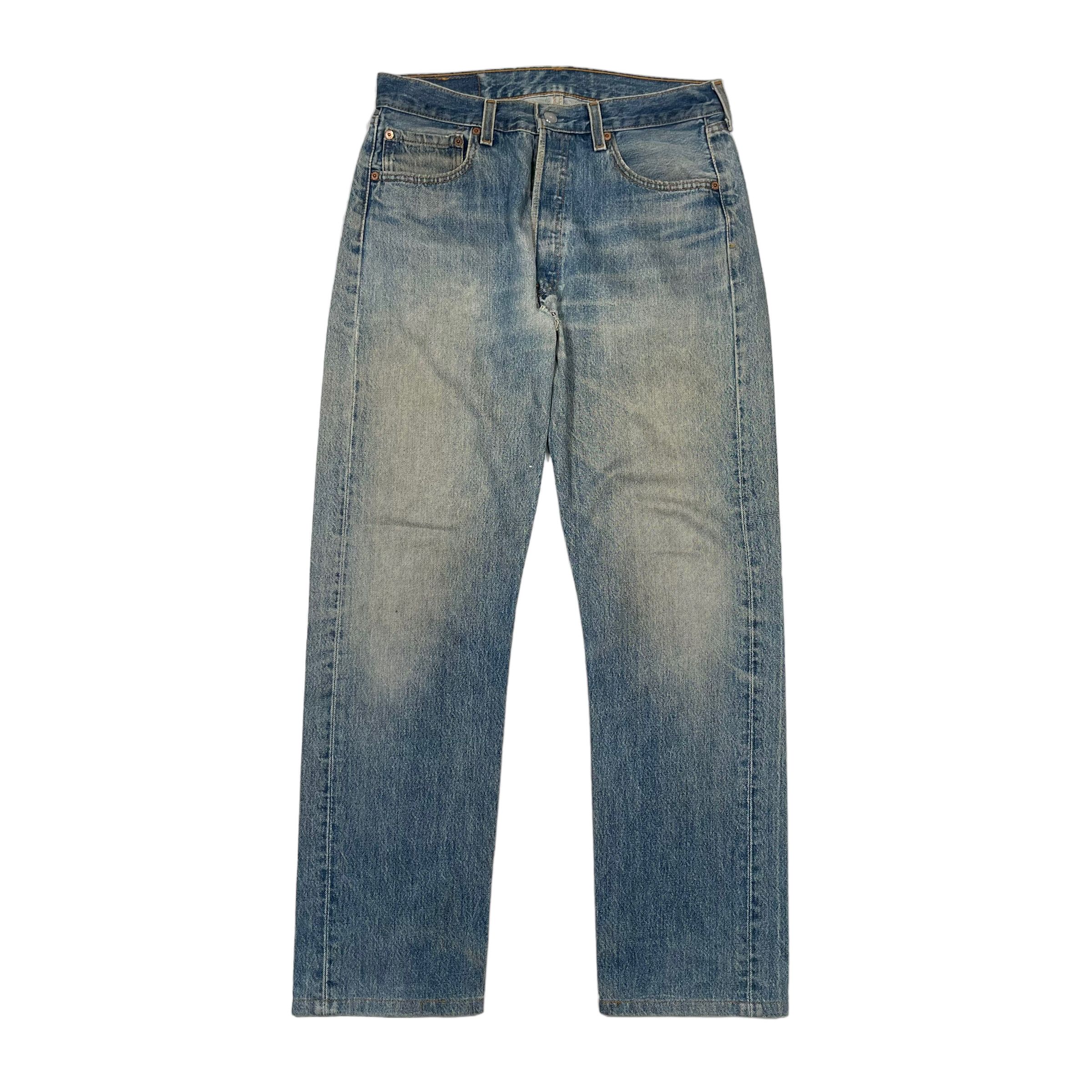 Levi's × Levi's Vintage Clothing × Vintage Vintage 1990s Levi's 501 Light Washed Classic Denim Pants Size US 31 - 2 Thumbnail