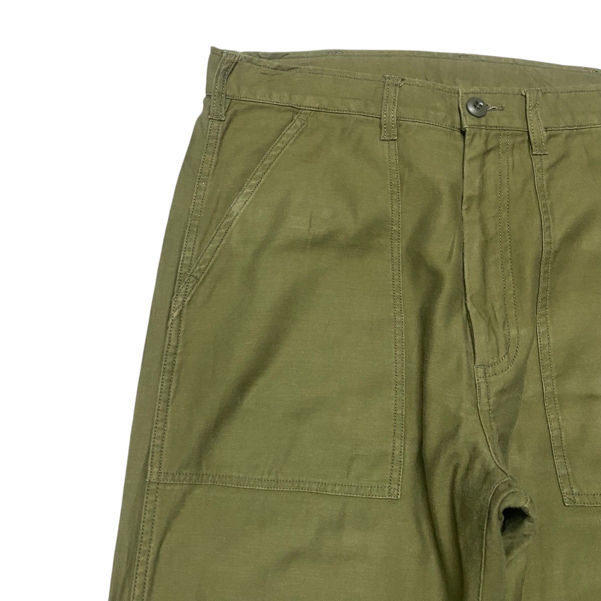 Japanese Brand Gung Ho Sateen Military Fatigue Pants Size US 33 - 4 Thumbnail