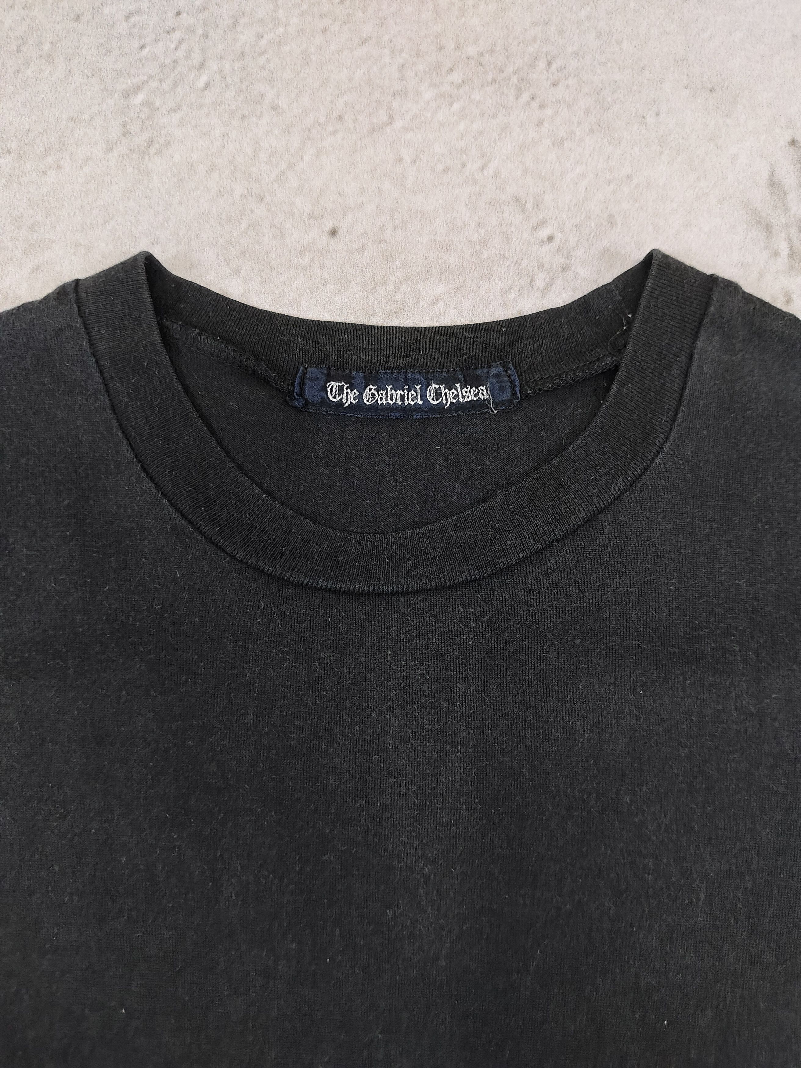 Japanese Brand The Gabriel Chelsea❤️‍🔥Cut And Sew Panel Gothic Tshirt Size US M / EU 48-50 / 2 - 9 Thumbnail