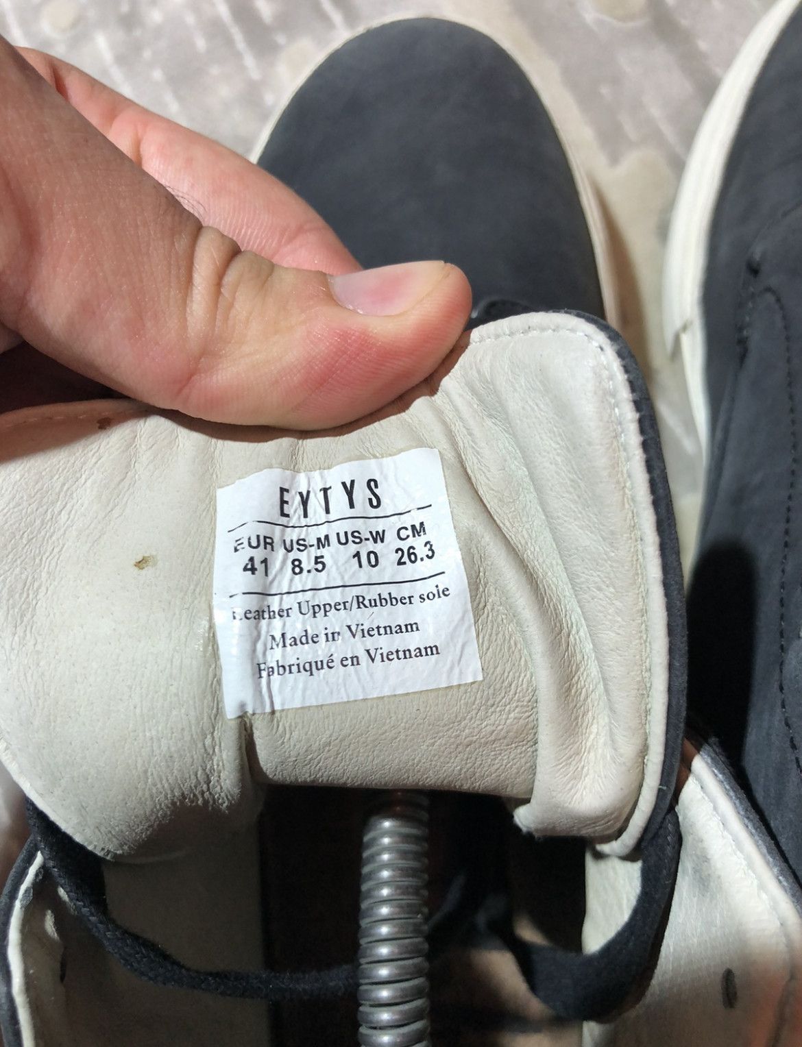 Eytys Eytys casual lether hi-top sneakers streetwear hype shoes Size US 8.5 / EU 41-42 - 9 Thumbnail