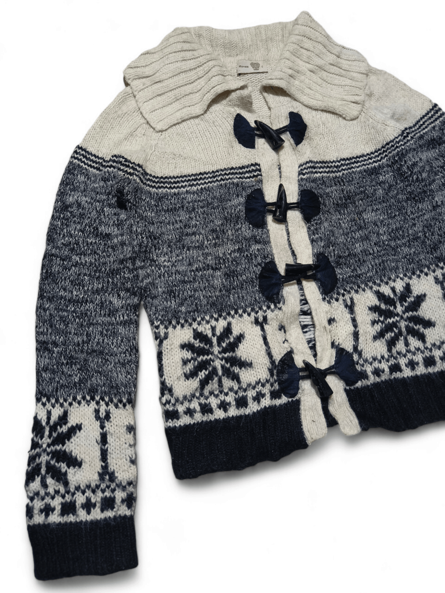 Other Vintage 90s RENEE Aztec Navajo Ethnic Motifs Knit Sweater Size US S / EU 44-46 / 1 - 5 Thumbnail