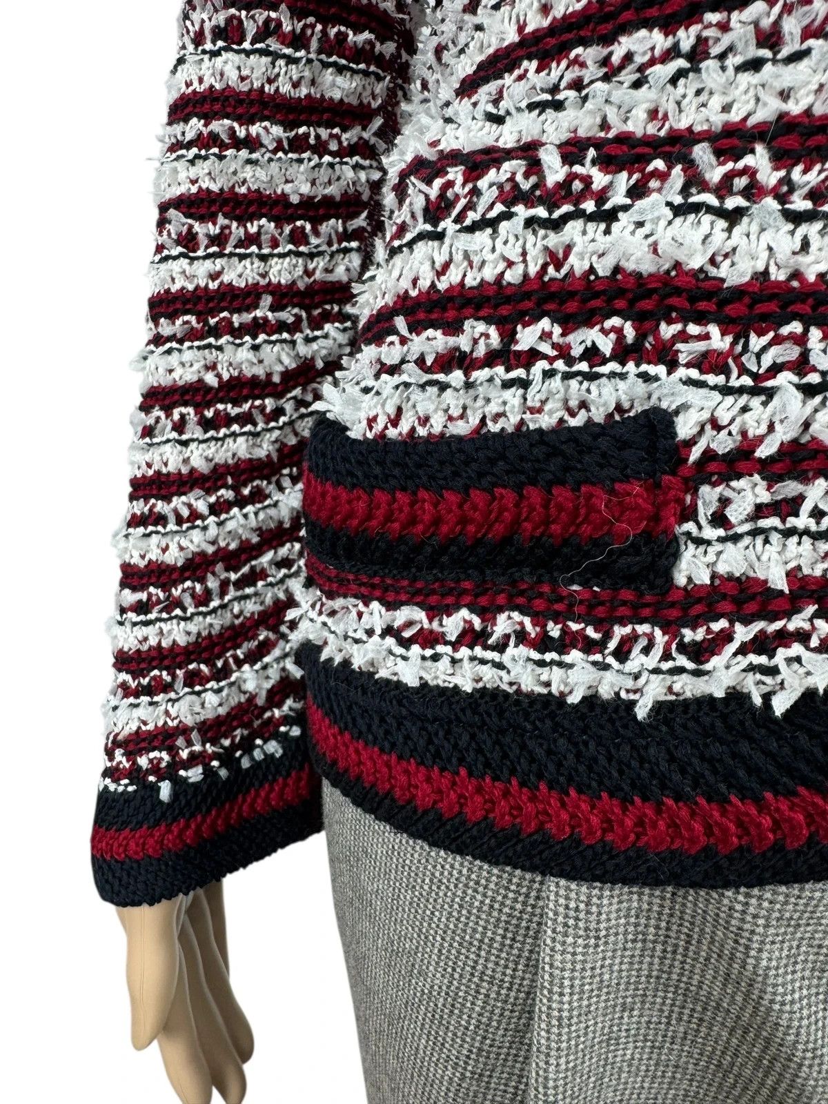 Other Marc Cain Knit Jacket Button Up Fringed Cotton size 2 Size S / US 4 / IT 40 - 8 Thumbnail