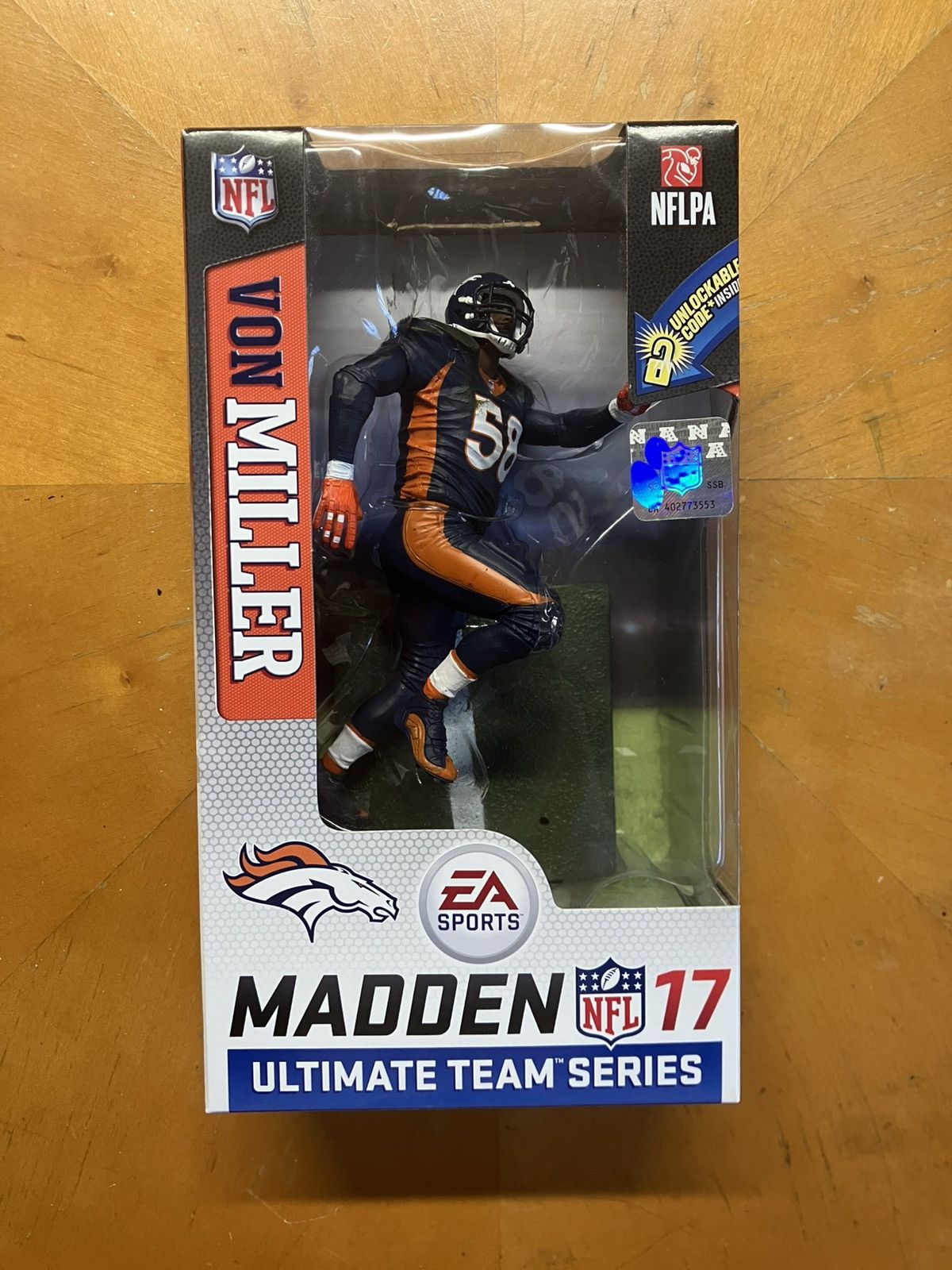 NFL McFarlane Madden NFL 17 Von Miller CHASE Blue Jersey Figure Size ONE SIZE - 1 Thumbnail