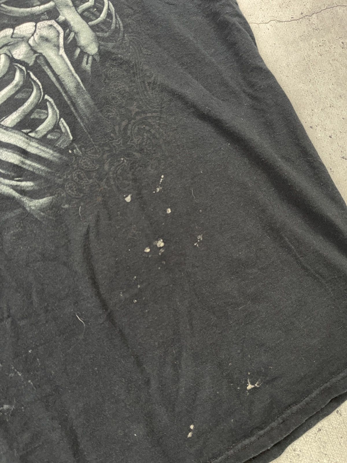 Vintage Vintage black t-shirt with skulls Size US XL / EU 56 / 4 - 6 Thumbnail