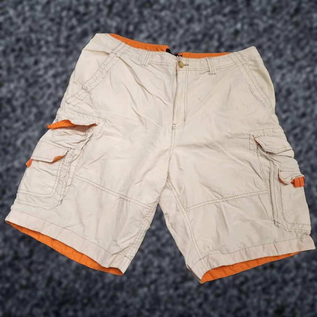 Vintage VINTAGE Op Cargo Shorts Mens 40 Regular Tan Beige Cotton Blend Nature Outdoors 90s Size US 40 / EU 56 - 1 Thumbnail