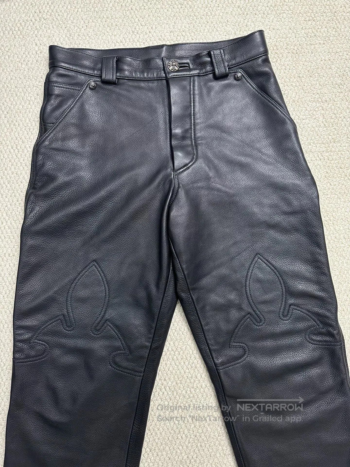 Chrome Hearts Chrome Hearts Flerkne Carpenter Leather Pants. Size US 30 / EU 46 - 2 Thumbnail