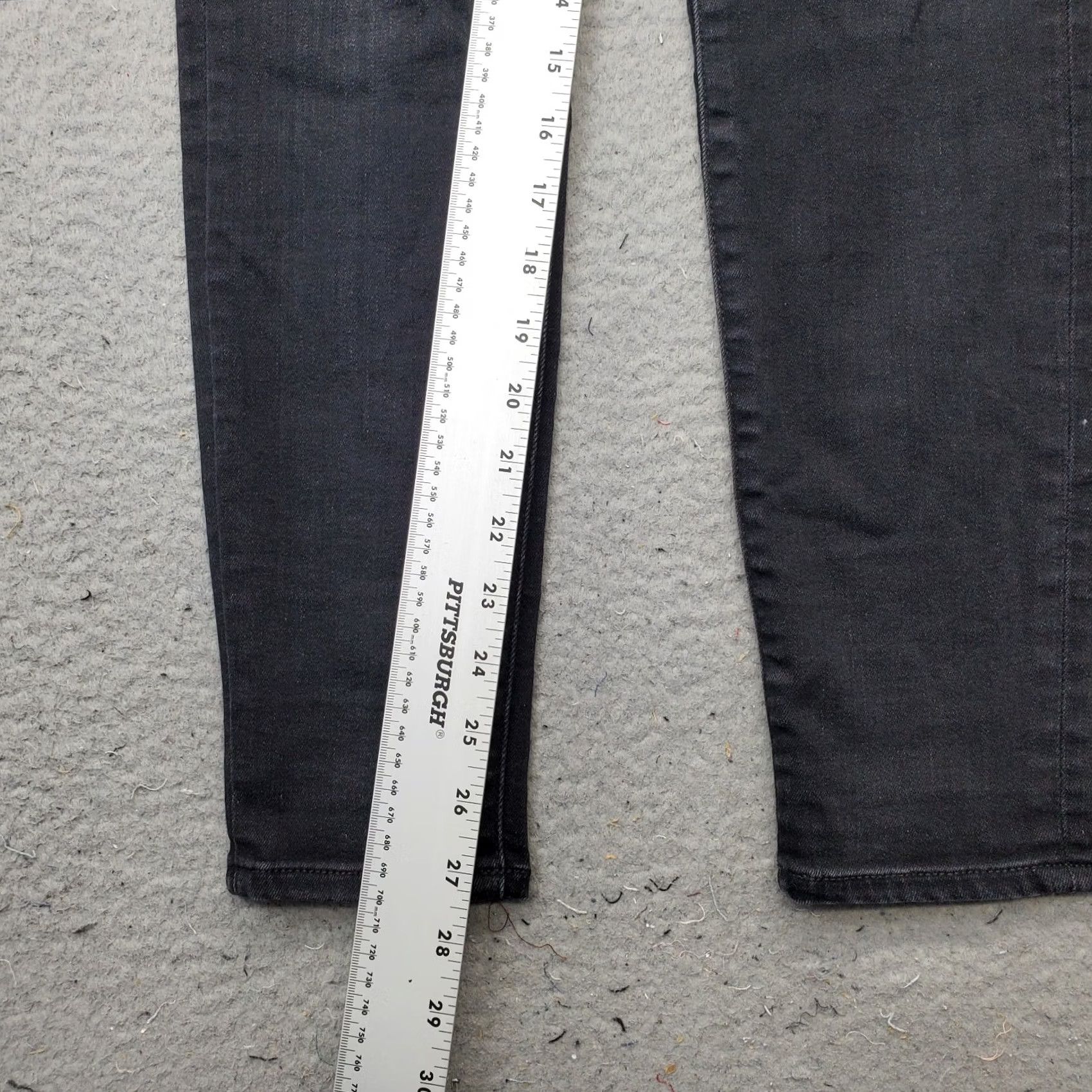 American Eagle Outfitters American Eagle Outfitters Skinny Jeans Womens 8R Black Denim Stretch Distressed Slim Fit Size 30" / US 8 / IT 44 - 4 Thumbnail