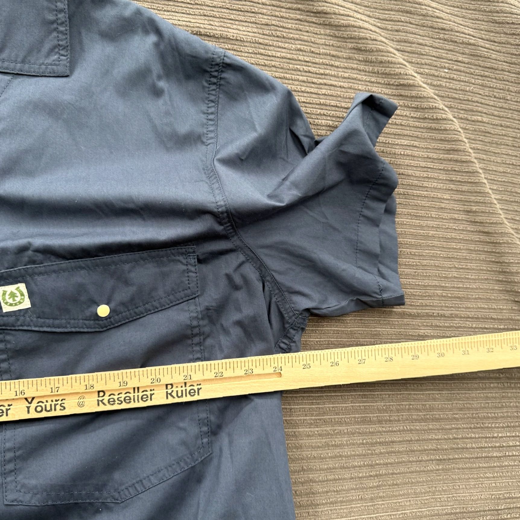Huckberry Huckberry Seager Co Shirt Mens 2XL Blue Short Sleeve Western Workwear Pockets Shirt Size US XXL / EU 58 / 5 - 5 Thumbnail