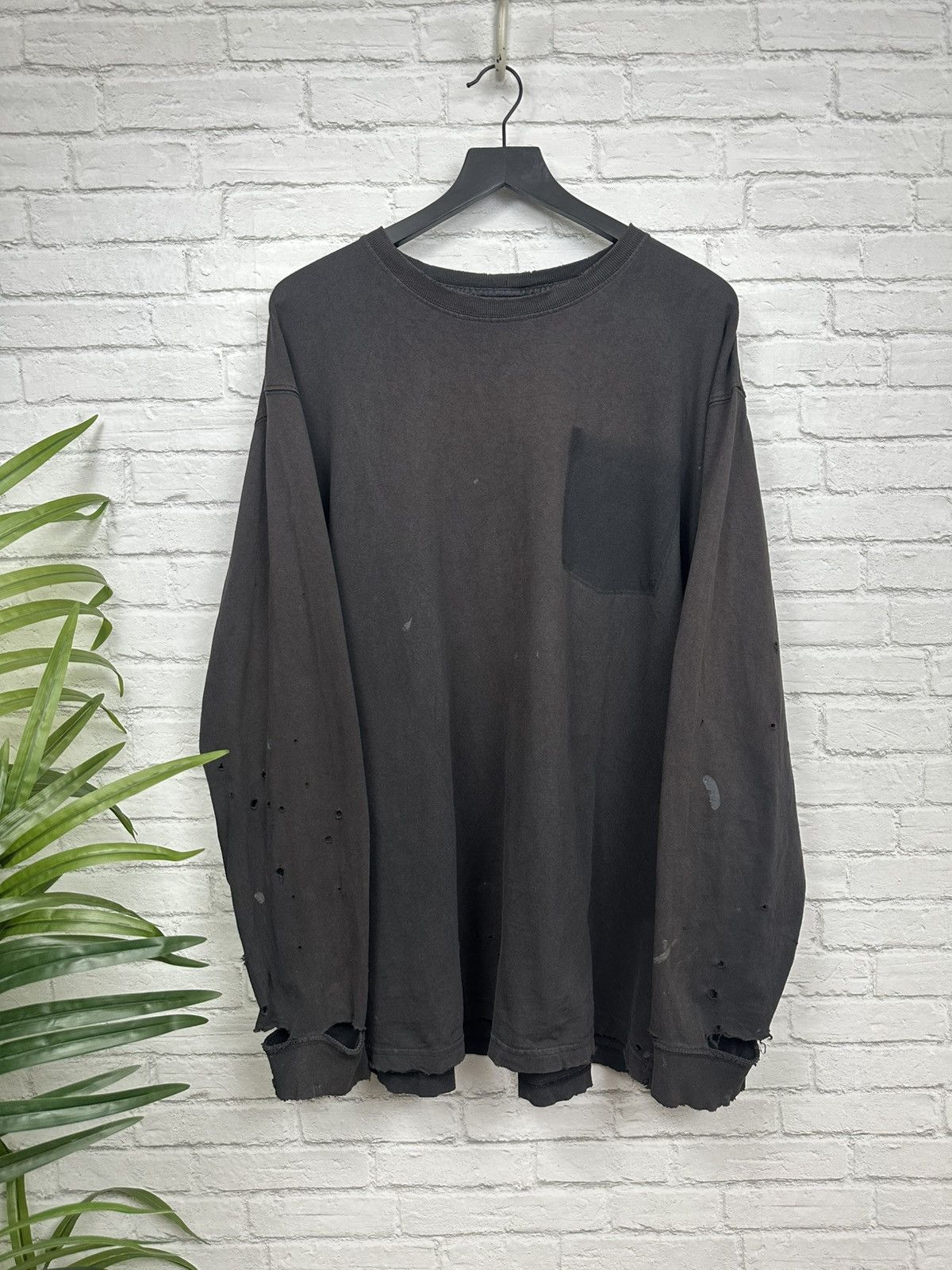 Carhartt (XL) THRASHED OUT FADED Carhartt Longsleeve Tee Size US XL / EU 56 / 4 - 3 Thumbnail