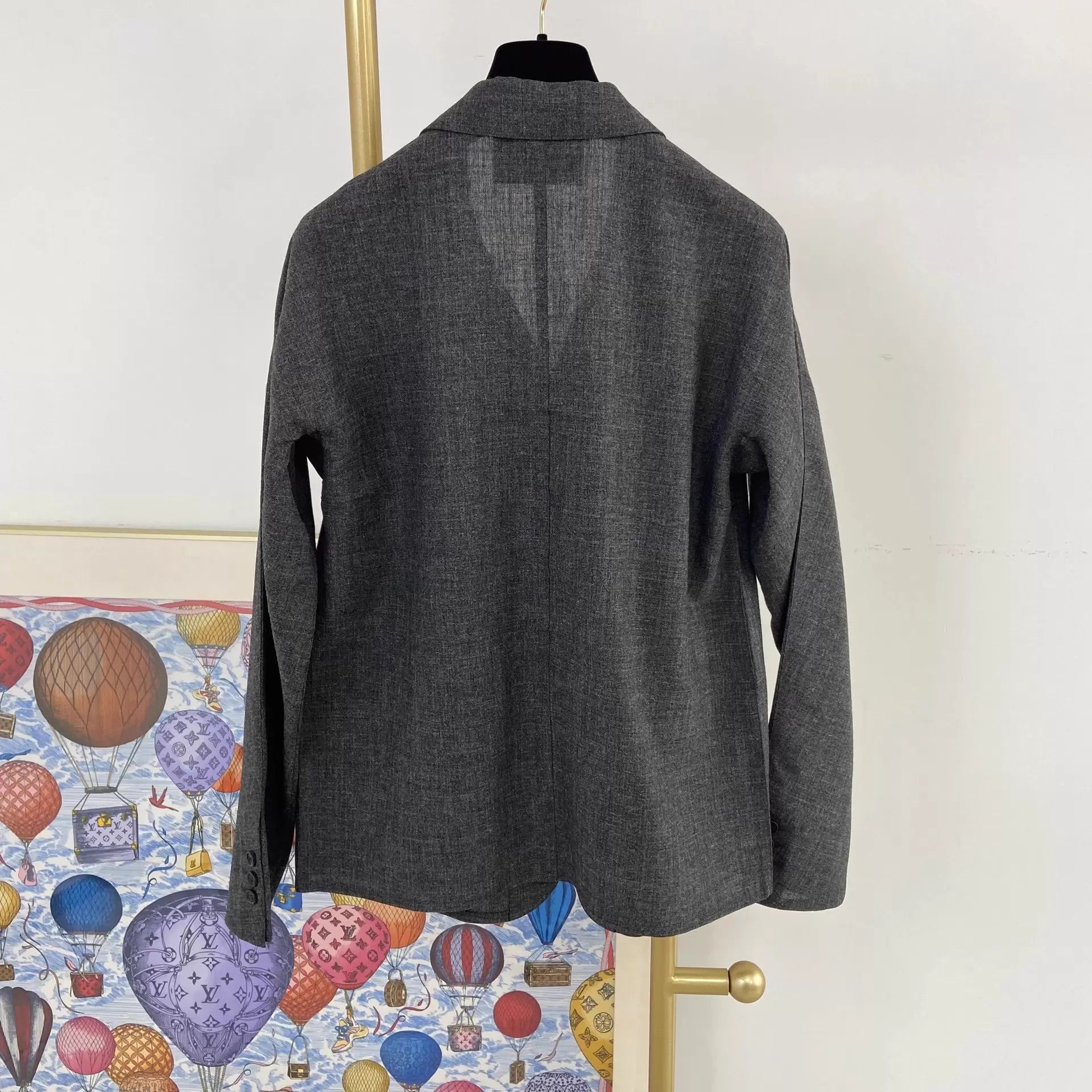 Prada Prada Dark Gray Blazer 40 Size S / US 4 / IT 40 - 2 Thumbnail