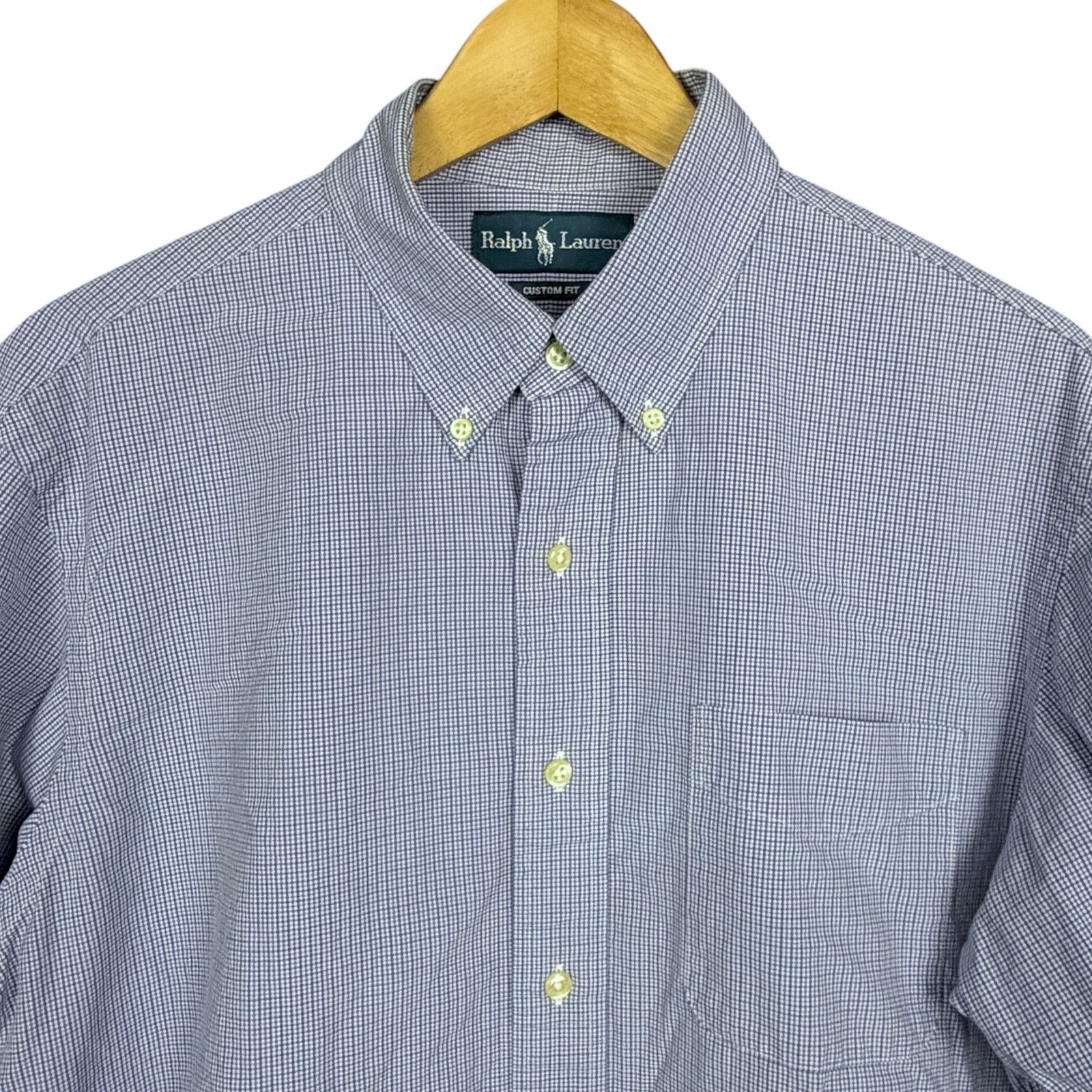Ralph Lauren Ralph Lauren Vintage Men's L Blue Gingham Button Down Shirt Size US L / EU 52-54 / 3 - 3 Thumbnail