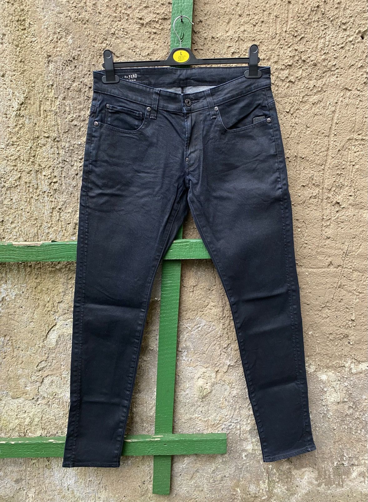G-Star G Star Raw Revend Super Slim Waxed Denim Jeans Pants 32/32 Size US 32 / EU 48 - 1 Thumbnail