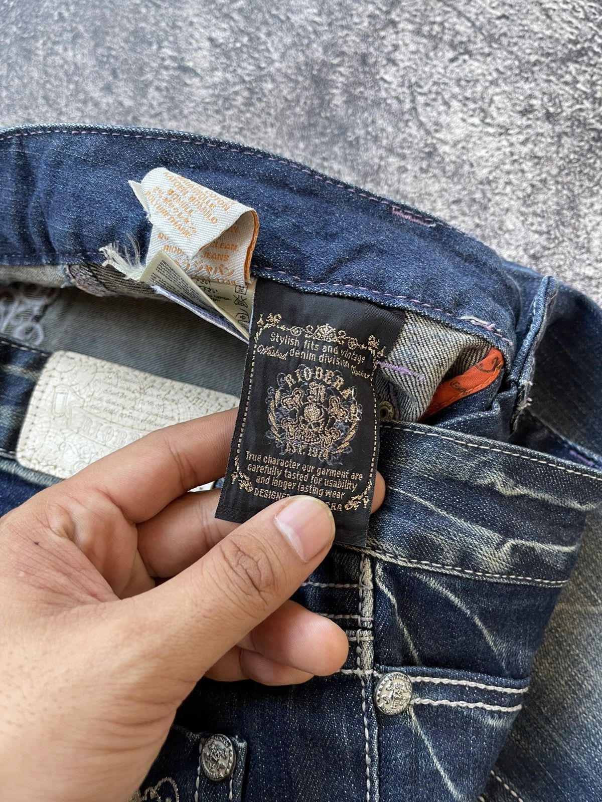 Japanese Brand Y2k Riobera poem ifsixwasnine slim jeans Size 30" / US 8 / IT 44 - 14 Thumbnail