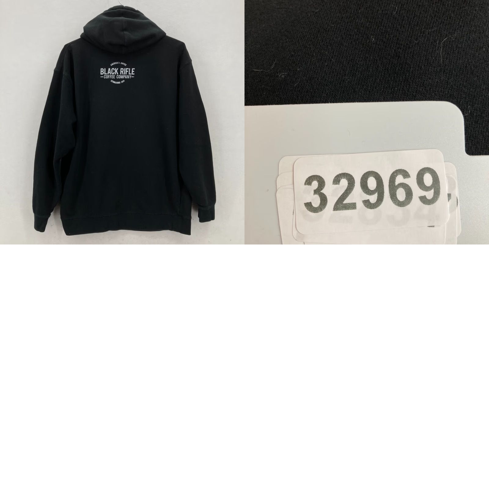 Vintage Black Rifle Coffee Hoodie Mens Large Black Pullover Blackbeards Delight Skeleton Size US L / EU 52-54 / 3 - 9 Thumbnail