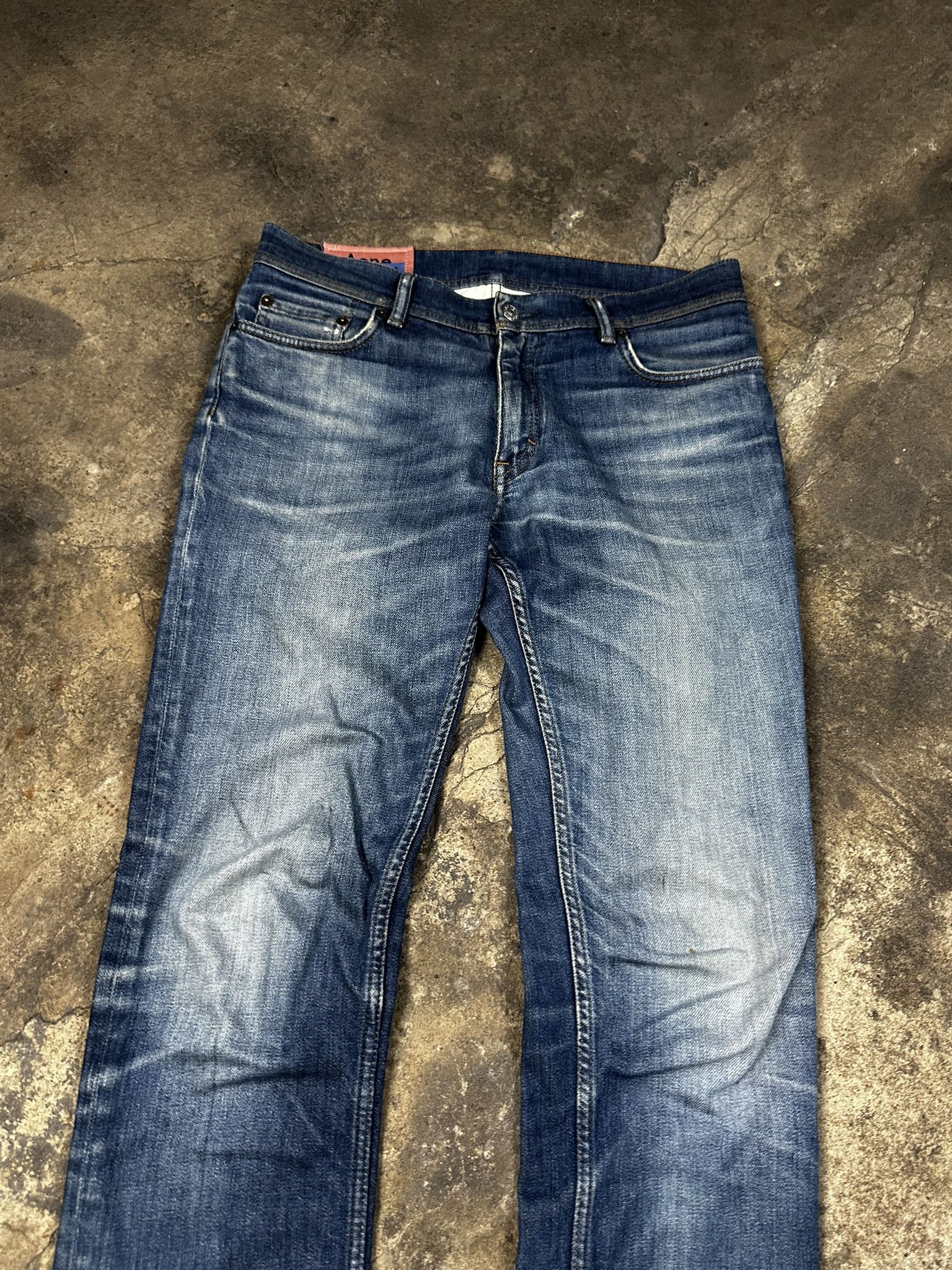 Acne Studios Acne Studios Bla Konst Faded Washed Slim Skinny Jeans Size US 31 - 3 Thumbnail