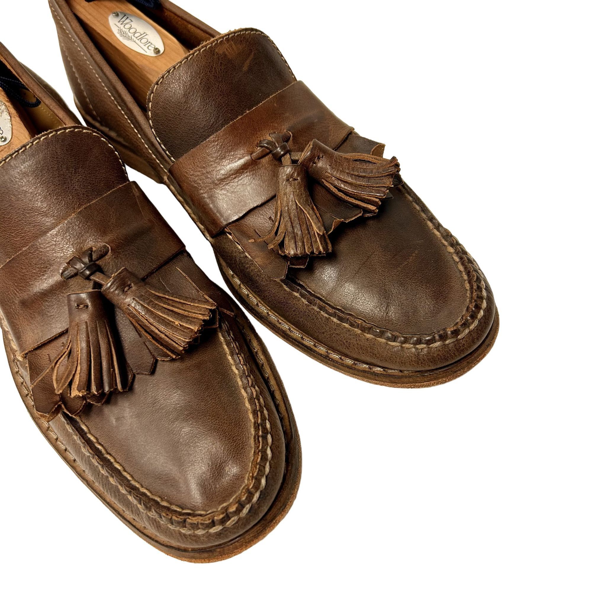 Cole Haan Cole Haan Oiled Leather Casual DRESS Shoe KILTIE Tassel Shoe Size US 9 / EU 42 - 5 Thumbnail