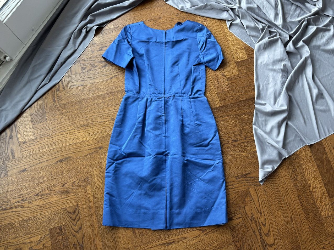 Vintage Vintage Satin Dress Fitted Sheath Pencil Taffeta Structured Size XS / US 0-2 / IT 36-38 - 12 Thumbnail