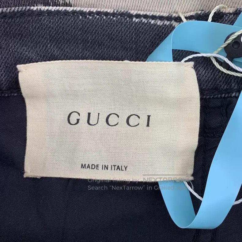 Gucci Gucci Black and white color-blocking ink dyed floral embro Size 26" / US 2 / IT 38 - 6 Thumbnail