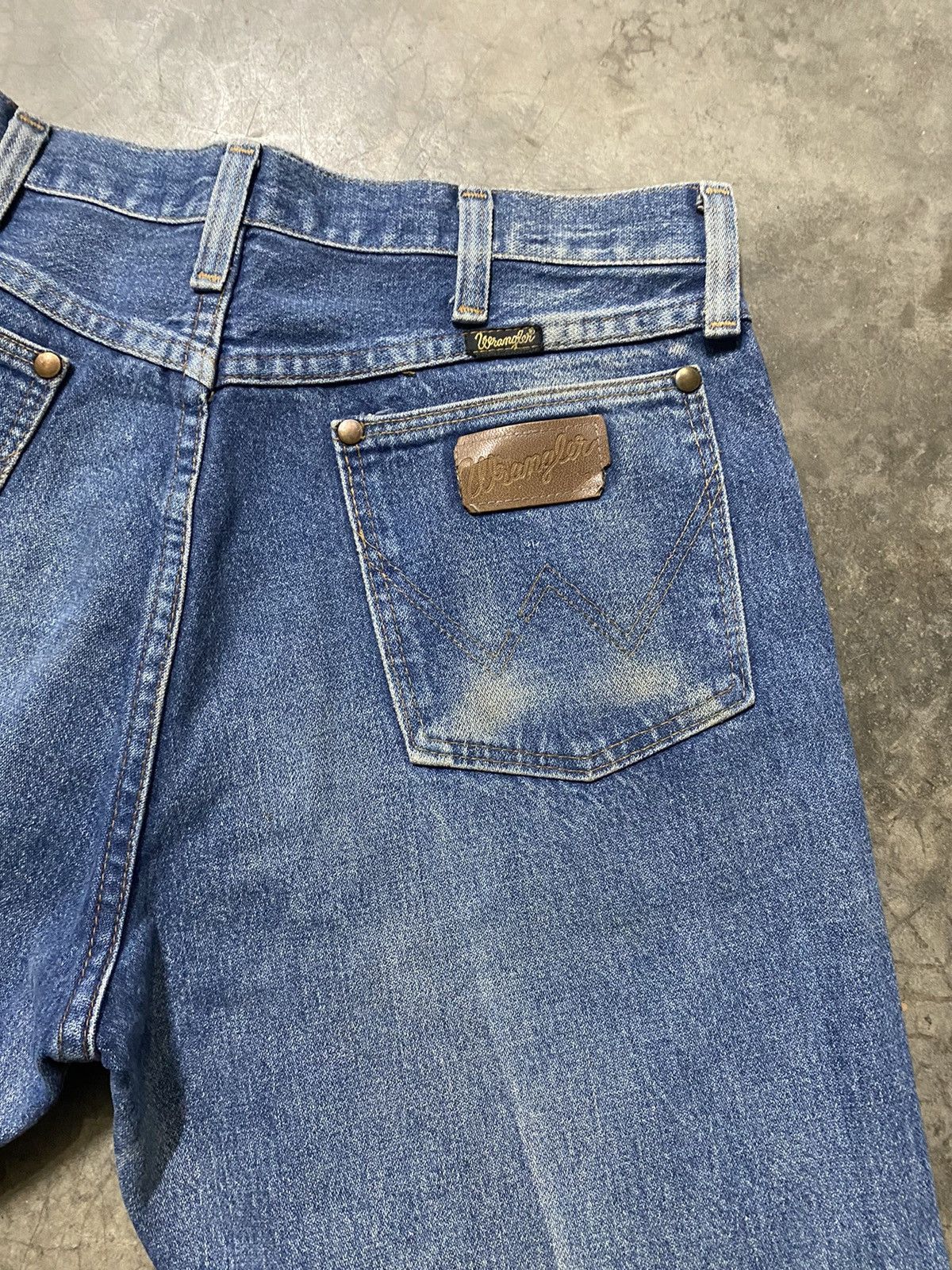 Vintage × Wrangler Jeans Vintage Wranglers Washed Blue Distressed Size US 30 / EU 46 - 6 Thumbnail