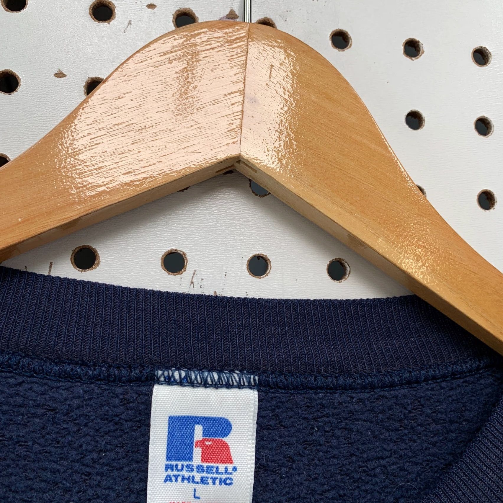 Russell Athletic VINTAGE Russell Athletic Crewneck Sweatshirt Blue Adult Large USA MADE 80s 90s Mens Sweatshirt Size US L / EU 52-54 / 3 - 7 Thumbnail