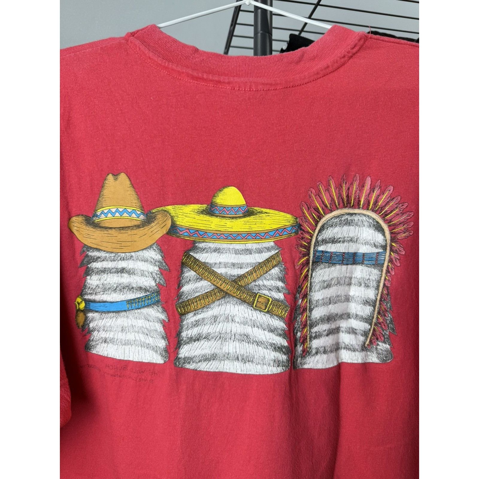 Cowboy Equipment 1992 Vintage Grand Canyon Cats Texas Western Cowboys T Shirt Size US XL / EU 56 / 4 - 7 Thumbnail
