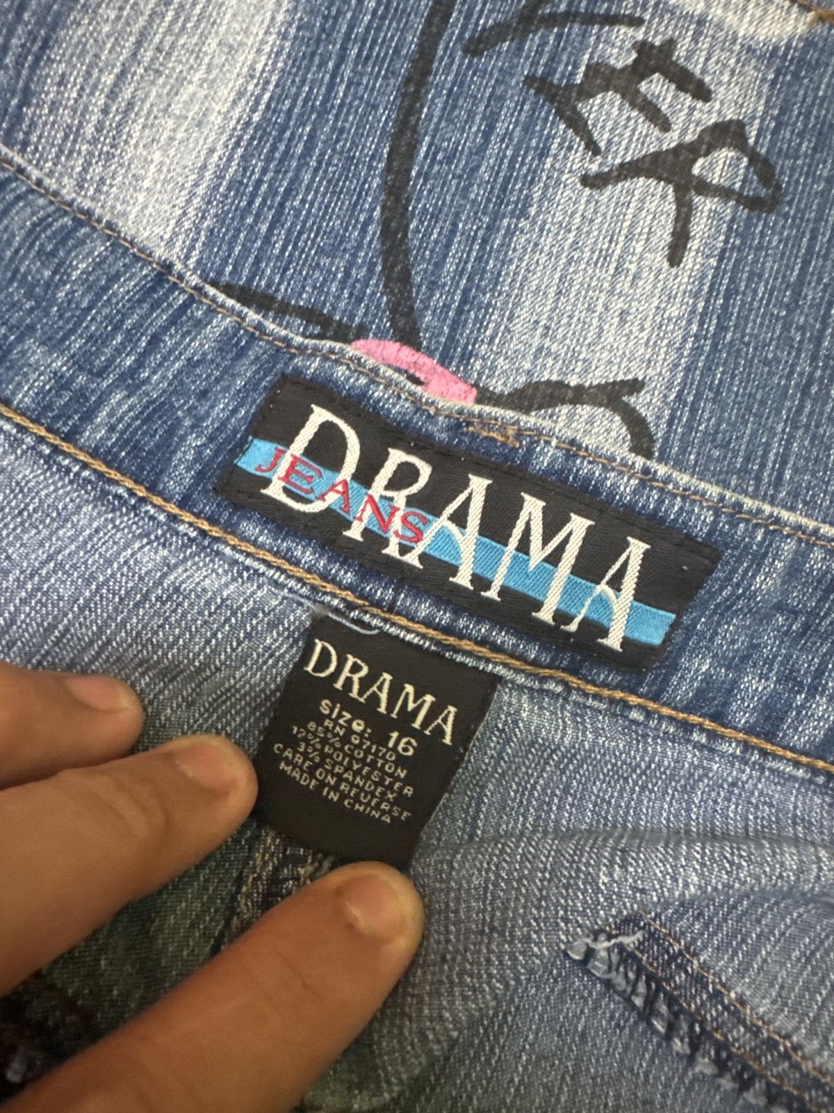 Hysteric Glamour FLARE DRAMA JEANS PRINTED DESIGN BOOT CUT STRETCHABLE JEANS Size US 34 / EU 50 - 17 Thumbnail