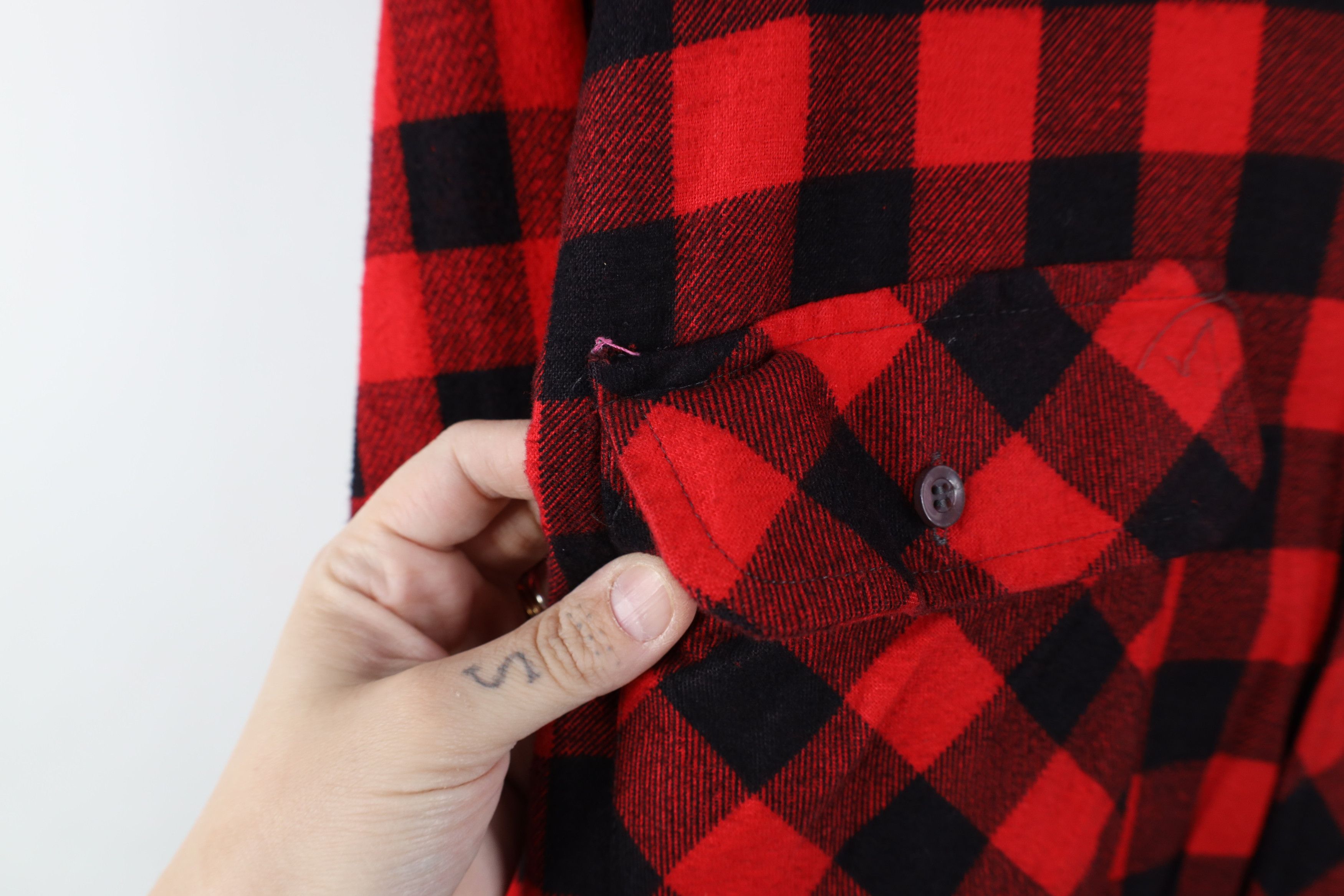 Vintage Vintage 90s Streetwear Plaid Flannel Button Shirt Jacket Jac Size US M / EU 48-50 / 2 - 7 Thumbnail