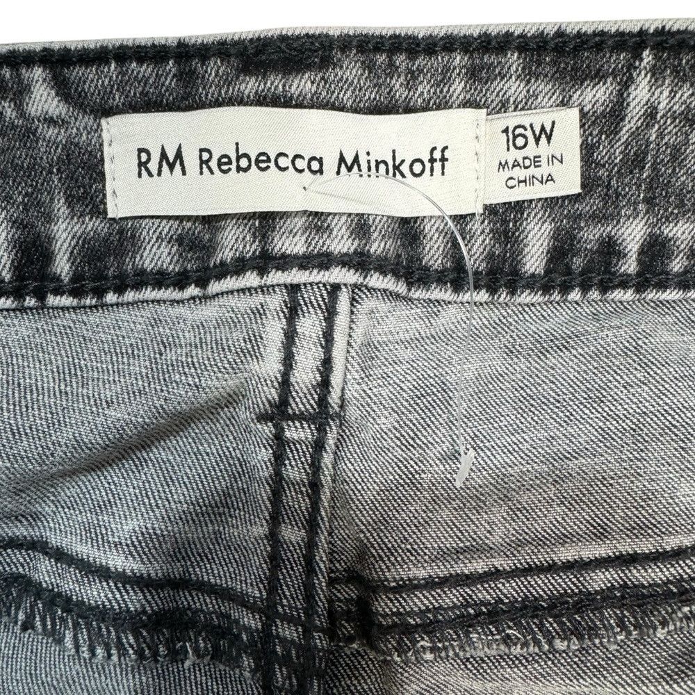 Rebecca Minkoff New Rebecca Minkoff Grey Studded Pockets High Waist Straigh Size 38" / US 16 / IT 52 - 7 Thumbnail