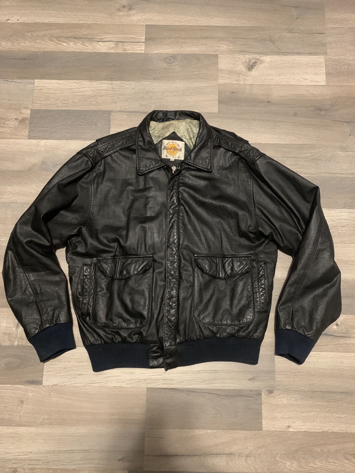 Hard Rock Cafe Leather Jacket - Jackets Masters