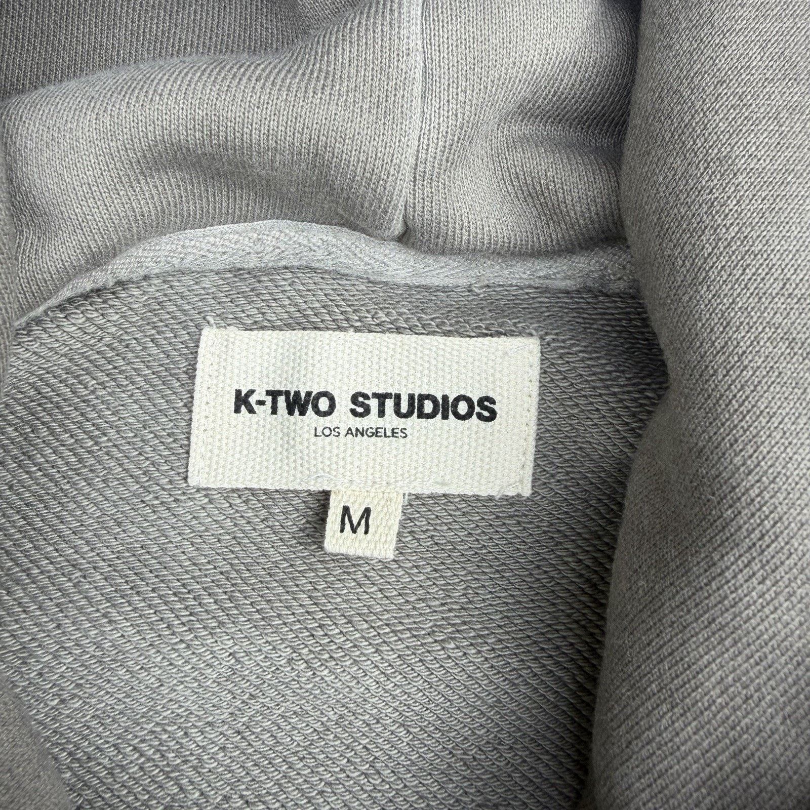 Acne Studios × K-Two Studios K-Two Studios Overdyed Charcoal Grey Raglan Hoodie Medium Size US L / EU 52-54 / 3 - 3 Thumbnail