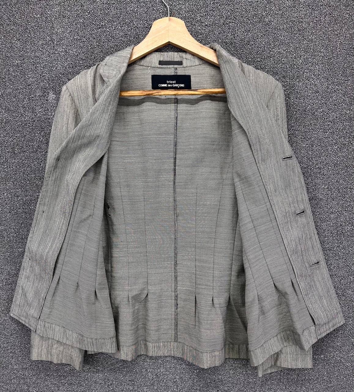 Comme des Garcons × Vintage Vintage 90s Comme Des Garcon Tricot Wool Blazer Coat Jacket Size M / US 6-8 / IT 42-44 - 7 Thumbnail
