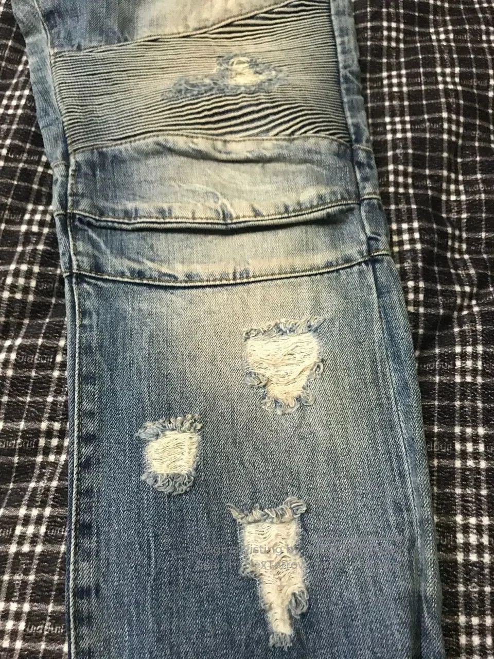 Philipp Plein Philipp Plein PP Motorcycle Jeans. Size US 33 - 1 Thumbnail