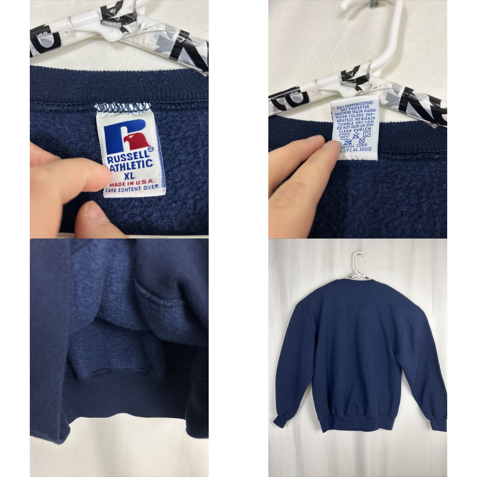 Russell Athletic VINTAGE Russell Athletic XL Pullover Crewneck CSUS MOM Navy Blue Paisley Accent Mens Shirt Size US XL / EU 56 / 4 - 8 Thumbnail