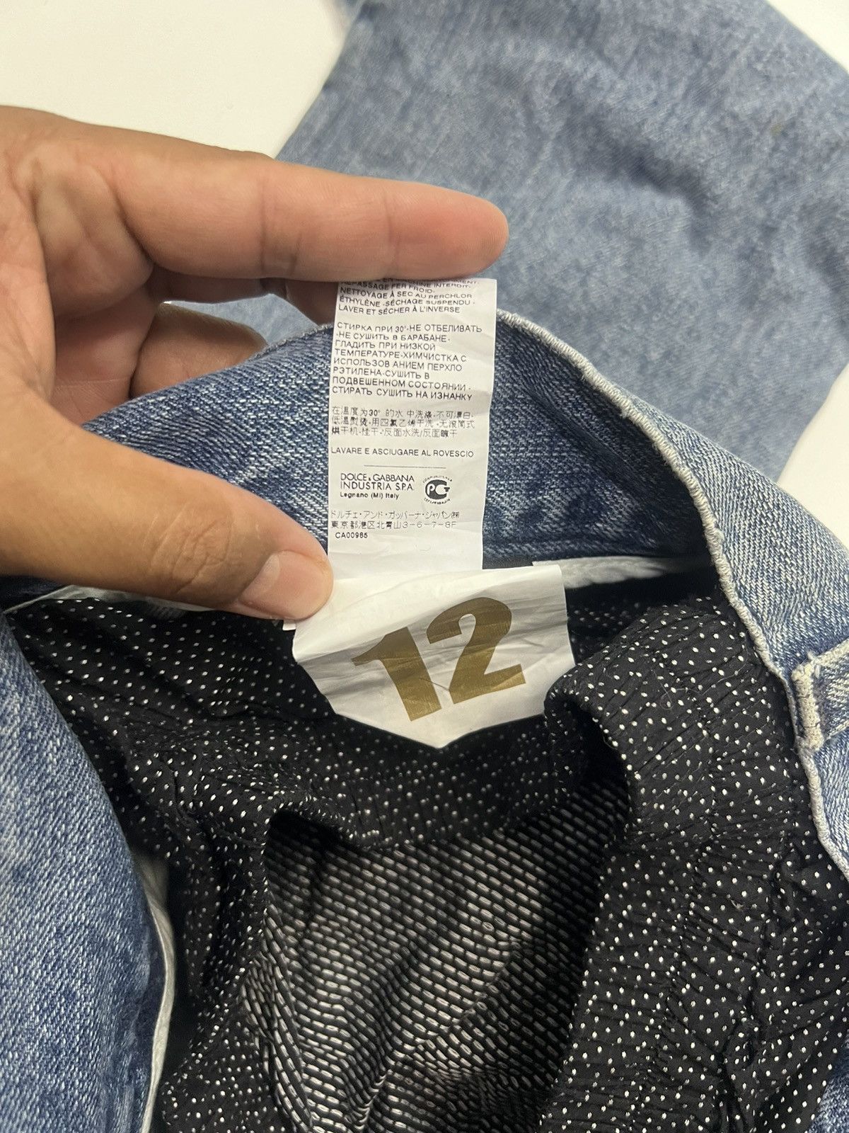 Dolce & Gabbana Insane🔥Dolce & Gabbana Distress Design Denim Size 34 Size US 34 / EU 50 - 12 Thumbnail