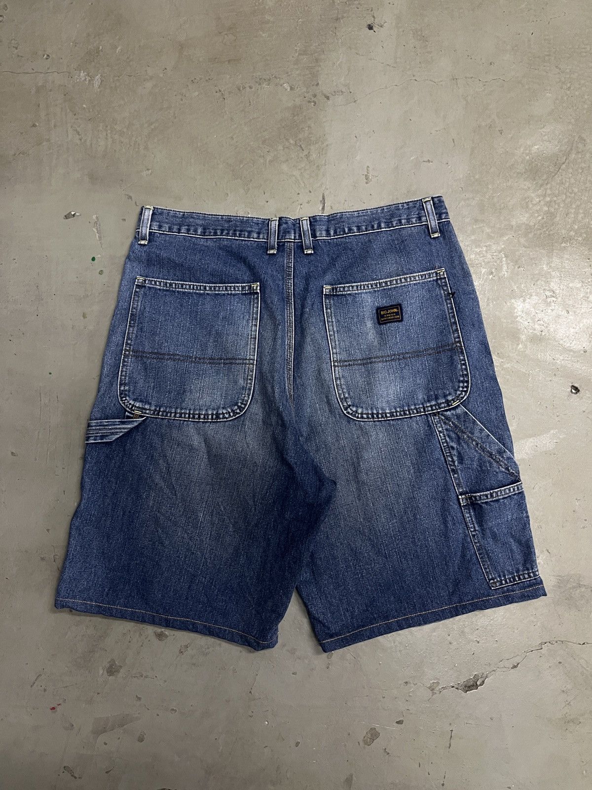 Big John × Japanese Brand × Jean 90s Vintage Big John Carpenter Shorts Denim Size US 34 / EU 50 - 2 Thumbnail