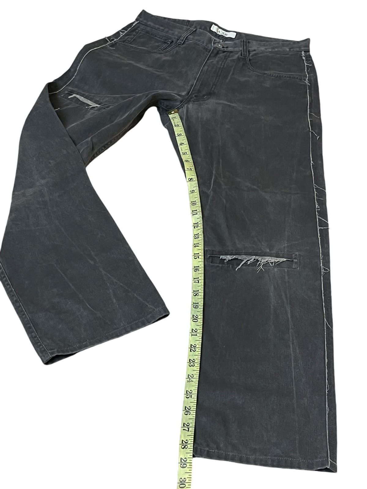 Yohji Yamamoto VINTAGE A.A.R YOHJI YAMAMOTO DESIGN STUDIO JEANS Size US 30 / EU 46 - 13 Thumbnail