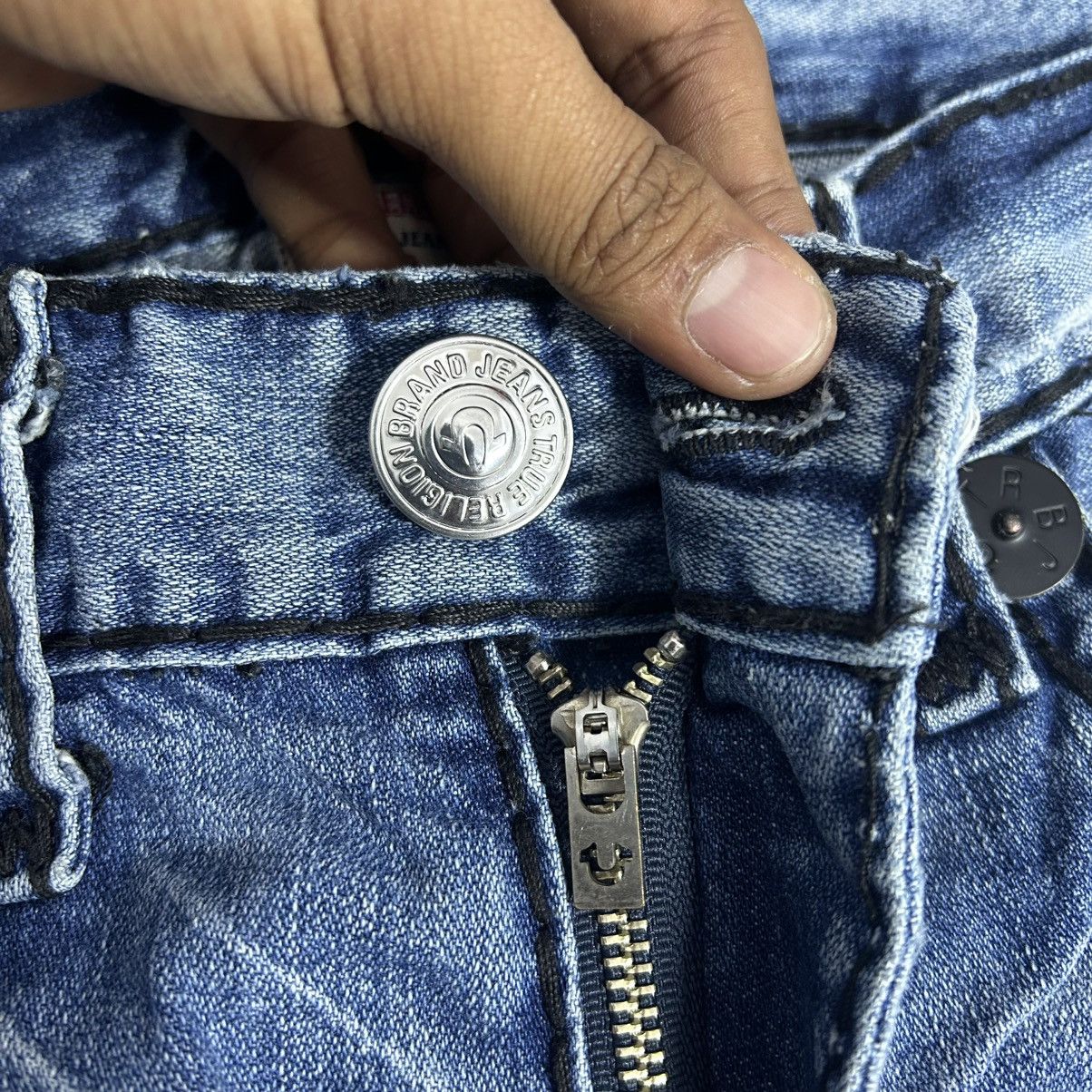True Religion Vintage True Religion Billy Super T Disstread Flare Denim Size US 34 / EU 50 - 8 Thumbnail