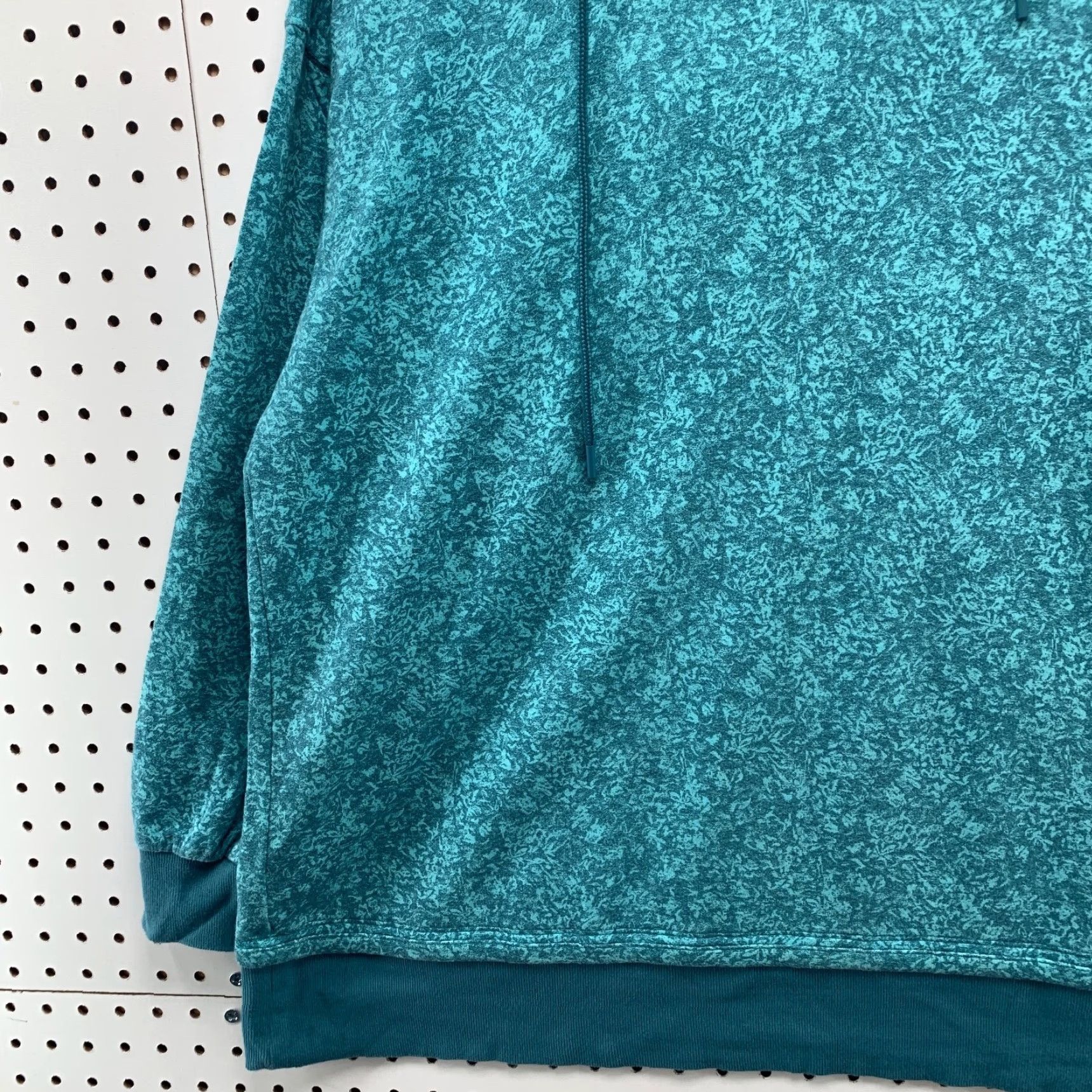 Athleta Athleta Hoodie Sweatshirt Womens Large Green Floral V Neck Pullover 24.5x29 Size L / US 10 / IT 46 - 4 Thumbnail