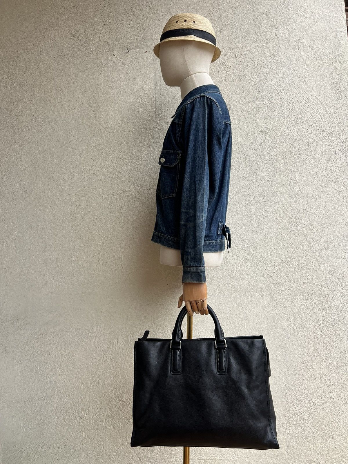 Other Vintage Tsuchiya Kaban Black Leather Briefcase Bag Size ONE SIZE - 7 Thumbnail