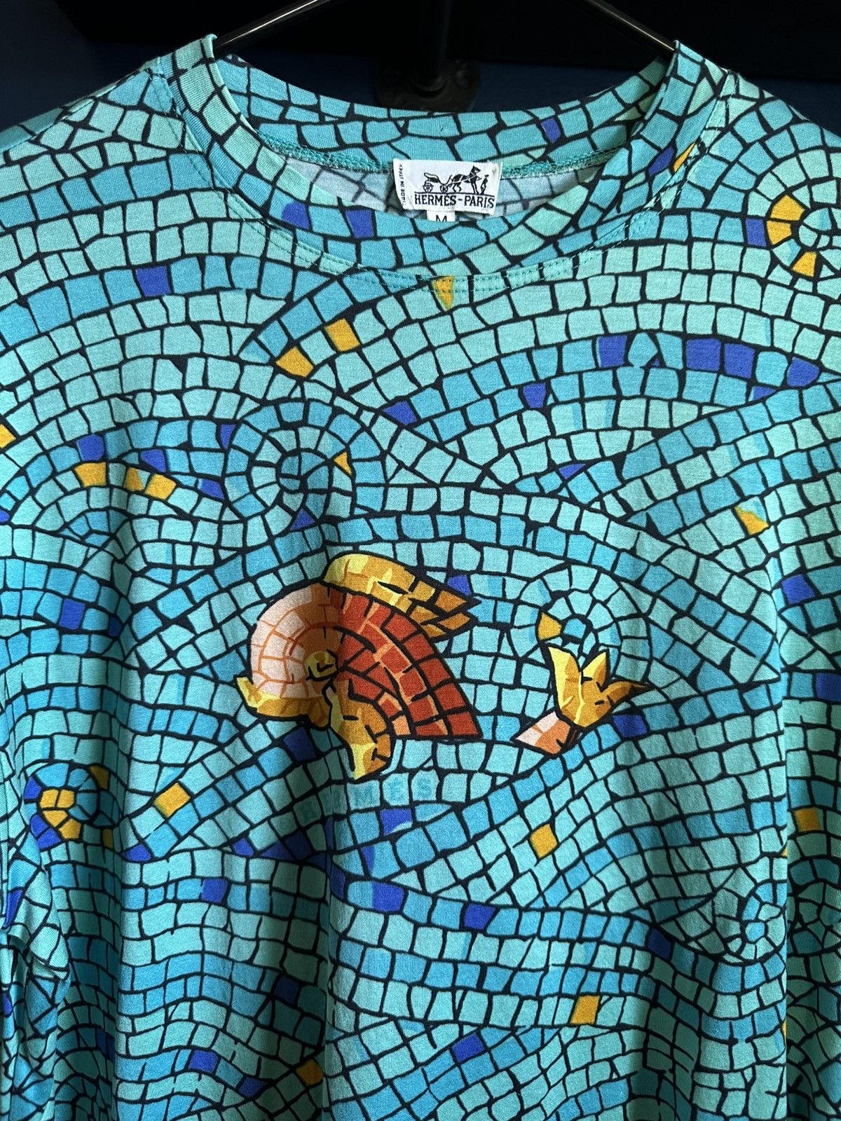 Hermes Mosaic Hermes Tee Size US M / EU 48-50 / 2 - 2 Thumbnail