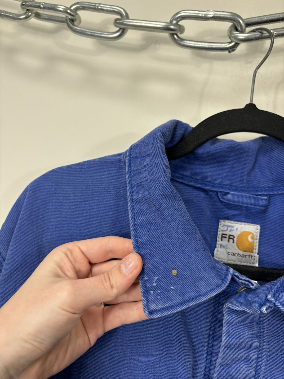 Carhartt Vintage Carhartt Flame Resistant Blue Boxy Cropped Jacket Size US L / EU 52-54 / 3 - 9 Thumbnail