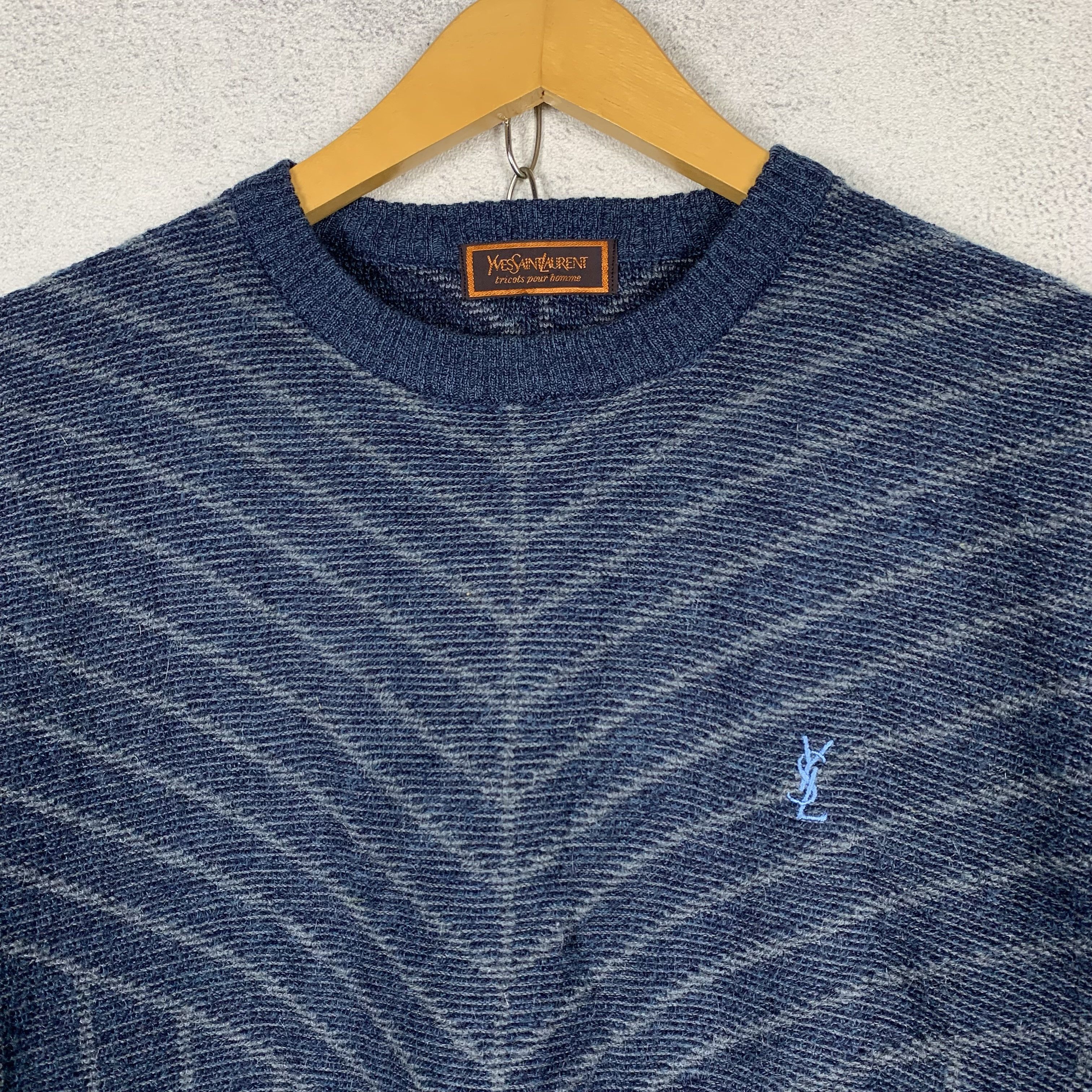 Yves Saint Laurent Vintage Yves Saint Laurent YSL Knit Sweater Jumper Cardigan Size US S / EU 44-46 / 1 - 3 Thumbnail