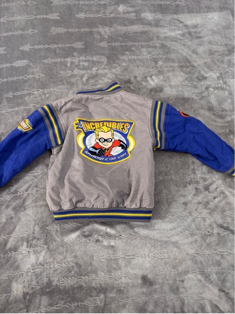 Disney Boys Disney The Incredibles Jacket, Size S, Gray & Blue Size US L / EU 52-54 / 3 - 14 Thumbnail