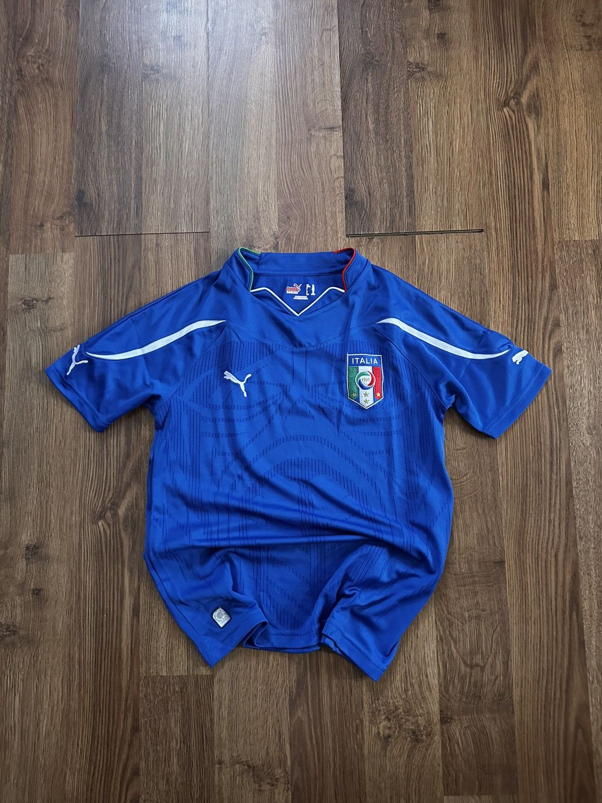 Puma Vintage Puma Italy 2008-2010 Home Football Shirt Jersey YL Size US XXS / EU 40 - 2 Thumbnail